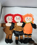 Lot of 4: Raggedy Ann Dolls, Halloween