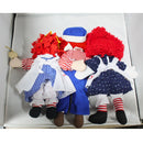 Lot of 3: Raggedy Ann Dolls, Patriotic