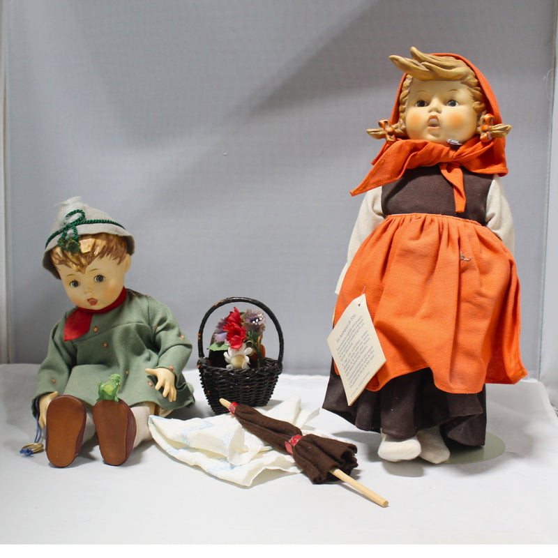 Lot of 2: M.I. Hummel dolls; Friend or Foe, and On Holiday