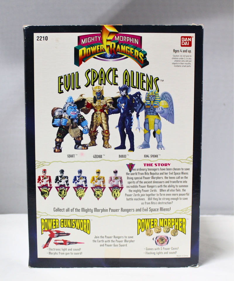 Lot of 2: Power Rangers Evil Space Aliens, Baboo and Bones