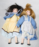 Lot of 4: Fairytale Dolls, Mary, Red Riding Hood, Goldilocks, and Alice
