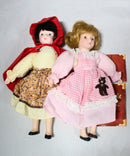 Lot of 4: Fairytale Dolls, Mary, Red Riding Hood, Goldilocks, and Alice