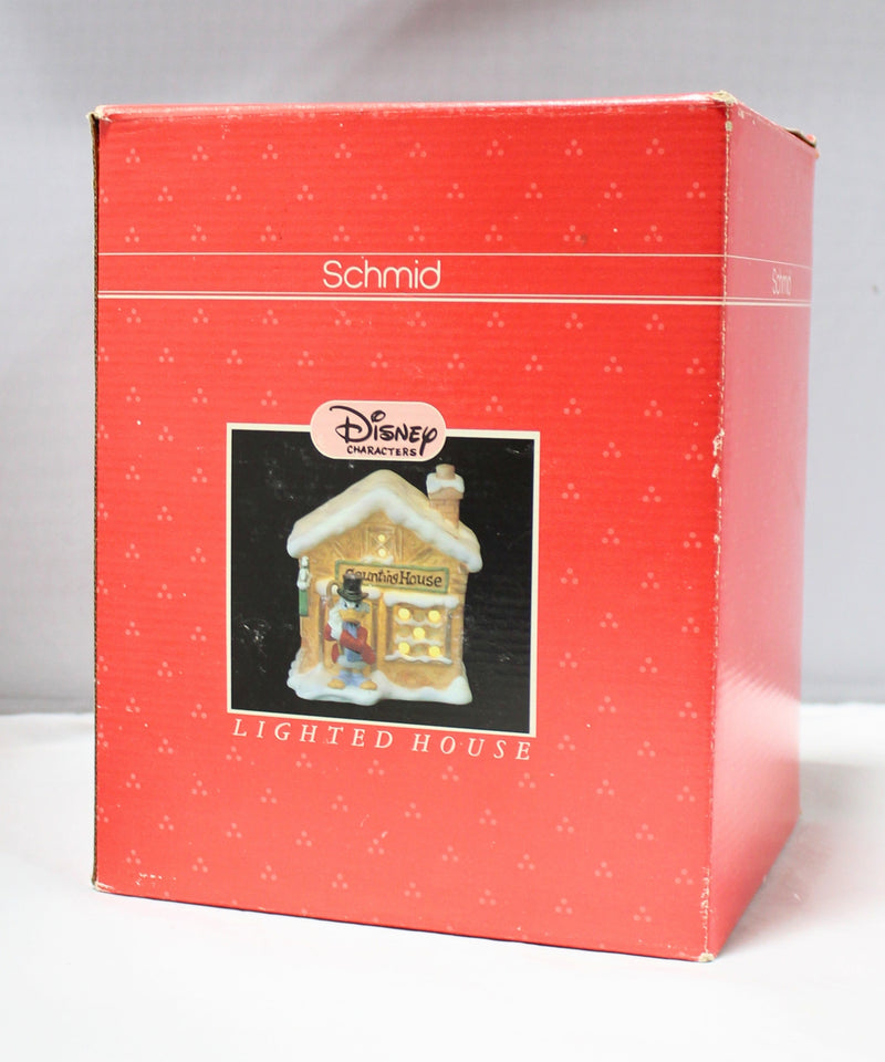 Schmid Scrooge McDuck Christmas Carol Lighted House
