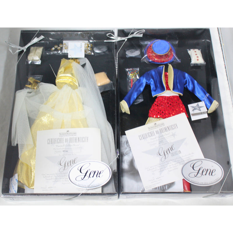 Lot of 2: Ashton Drake Farewell Golden Moon and Stand Up and Cheer Costumes