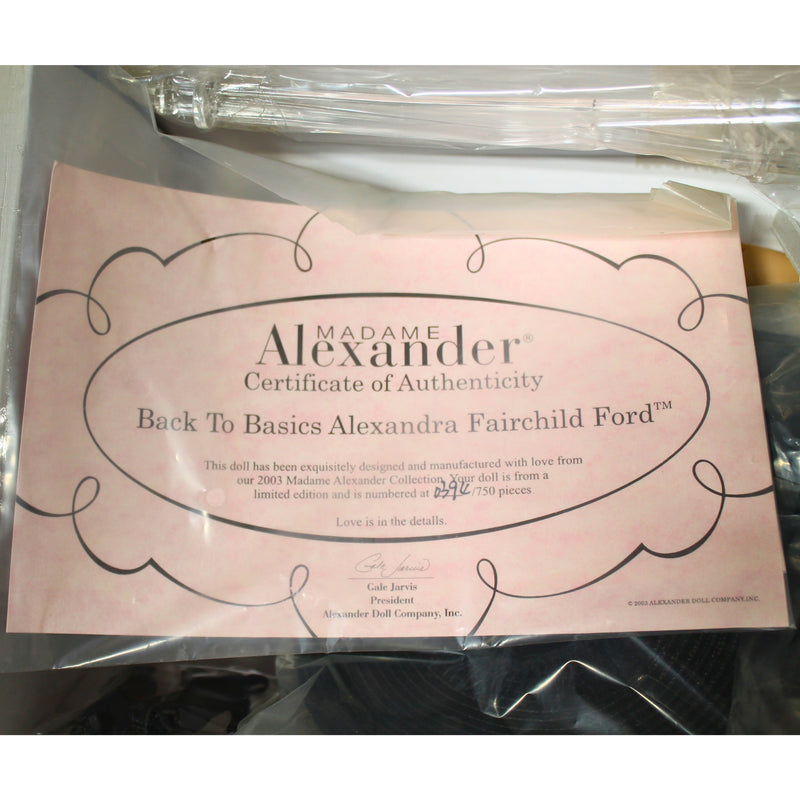 Madame Alexander, Back to Basics Alexandra Fairchild Ford