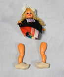 Lot of 4: German Celluloid Dolls, 2 German, 1 Netherlands/Dutch, 1 unknown