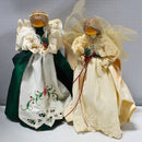 Lot of 7: Pine Baroness Wood Dolls, Christmas Dolls