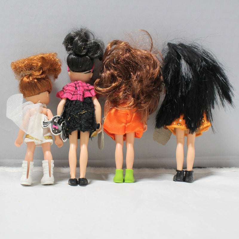 Lot of 4: Small Halloween Barbie Dolls, N1861, R1634, X4471, X4472