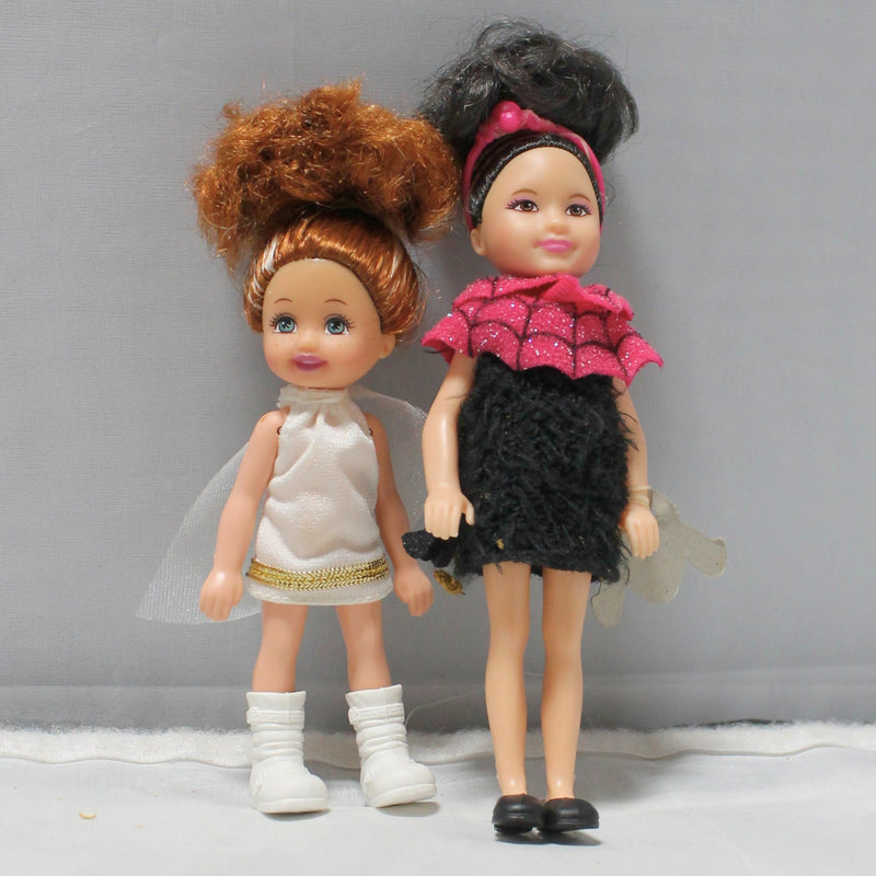 Lot of 4: Small Halloween Barbie Dolls, N1861, R1634, X4471, X4472