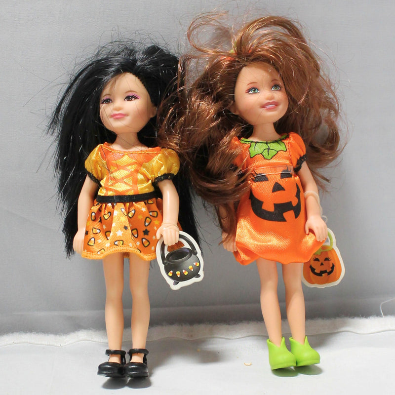 Lot of 4: Small Halloween Barbie Dolls, N1861, R1634, X4471, X4472