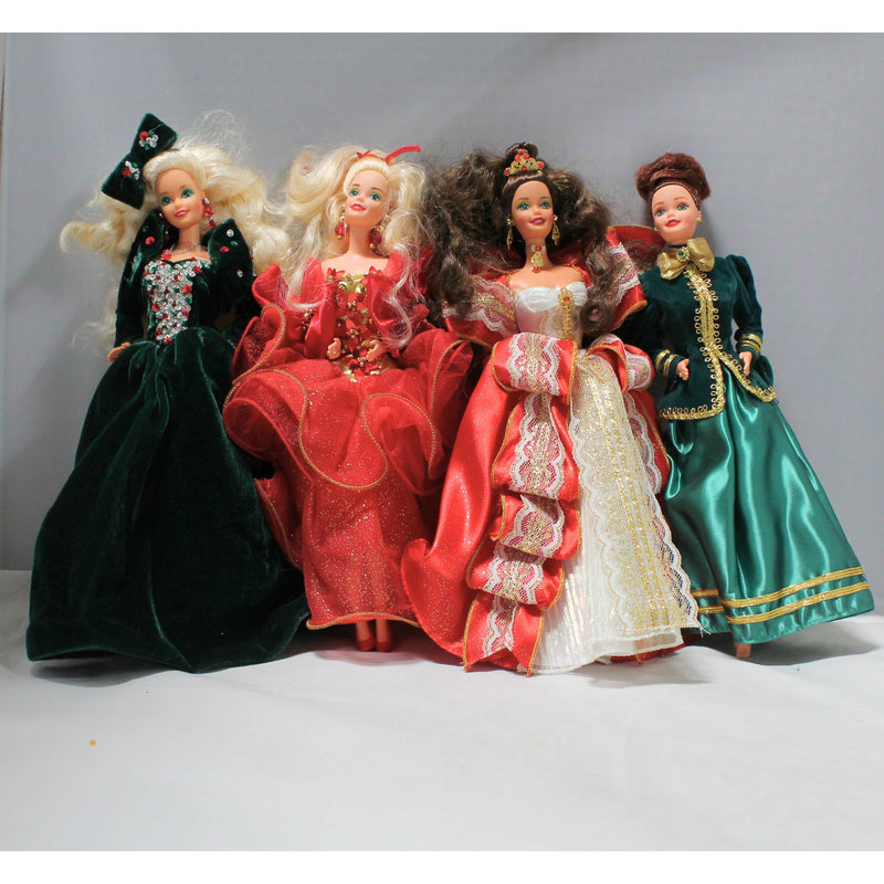 Lot of 4: Holiday Barbies, 15621, 1871, 10824, 17832 Lot of 4: Holiday Barbies, 15621, 1871, 10824, 17832