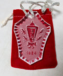Lot of 3: Waterford  Christmas Ornaments - 1984 Candle in a Lamppost