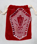 Lot of 3: Waterford Christmas Ornaments - 1981, 1983, 1984