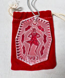 Lot of 3: Waterford Christmas Ornaments - 1993, 1994, 1995