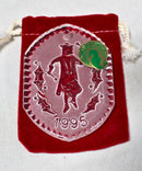 Lot of 3: Waterford Christmas Ornaments - 1993, 1994, 1995