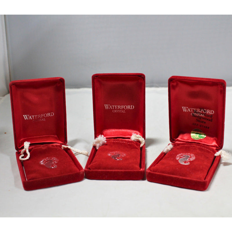 Lot of 3: Waterford Christmas Ornaments - 1992, 1993, 1994