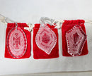 Lot of 3: Waterford Christmas Ornaments - 1981, 1983, 1984