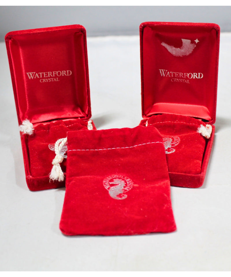 Lot of 3: Waterford Christmas Ornaments - 1989, 1990, 1991