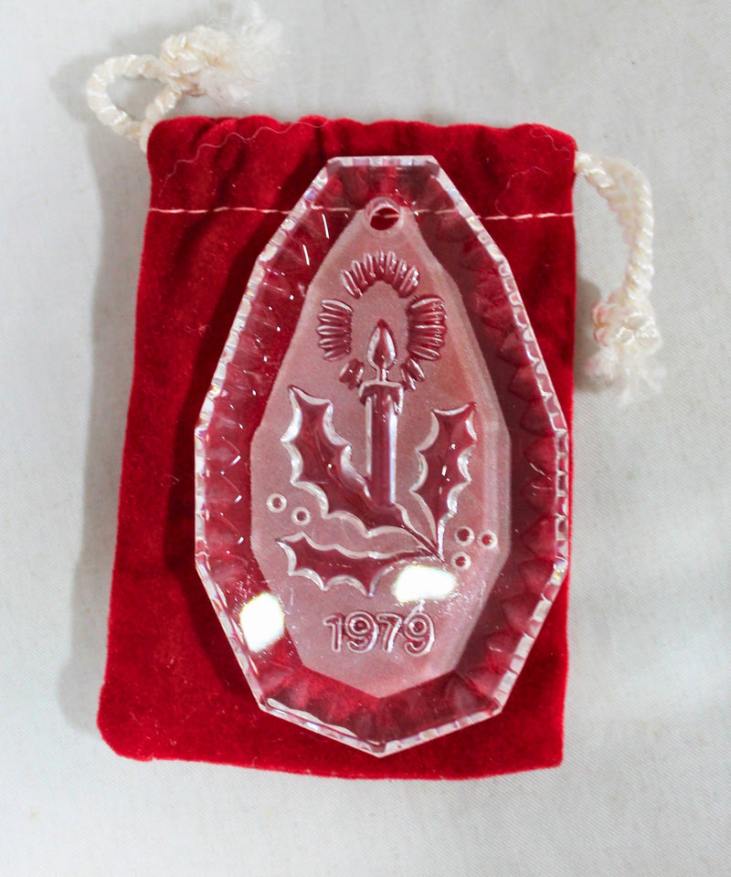 Lot of 3: Waterford Christmas Ornaments - 1978, 1979, 1980