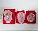 Lot of 3: Waterford 12 Days of Christmas Ornaments - 1986, 1987, 1988