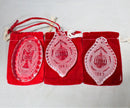 Lot of 3: Waterford Christmas Ornaments - 1981, 1983, 1983