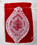 Lot of 3: Waterford Christmas Ornaments - 1981, 1983, 1983