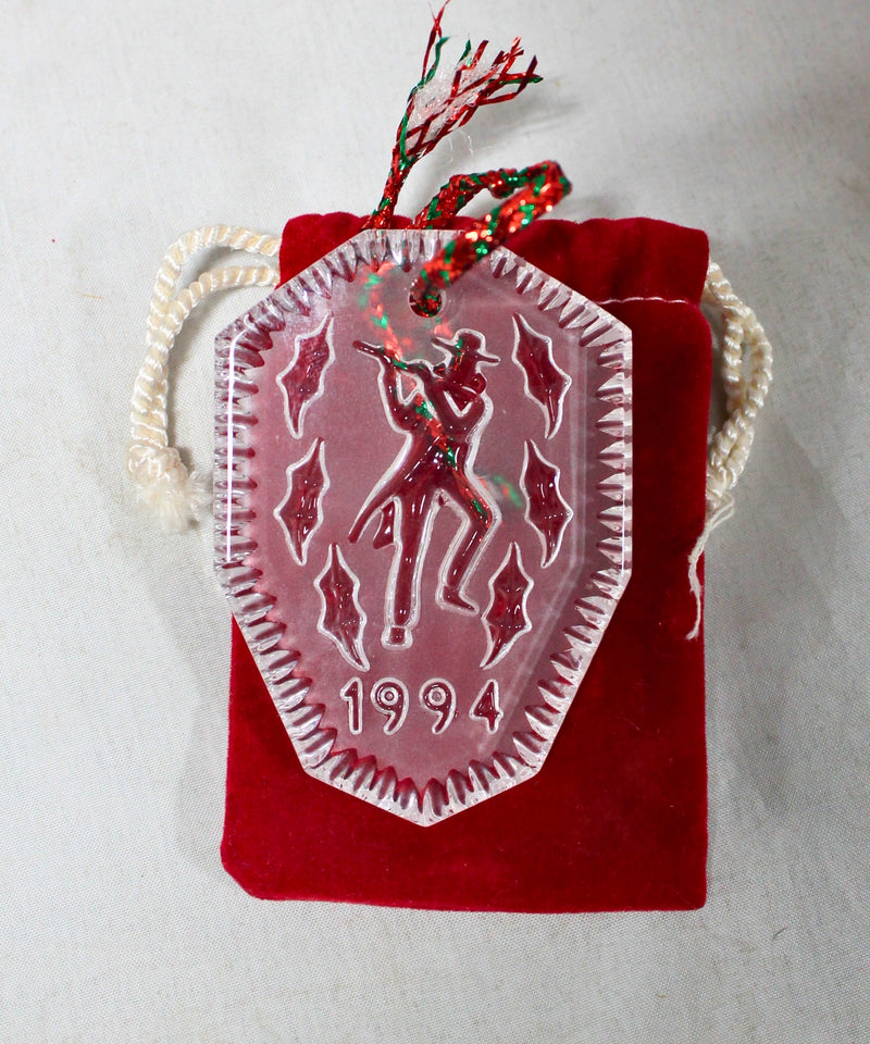 Lot of 3: Waterford Christmas Ornaments, 12 Days of Christmas - 1991, 1993, 1994