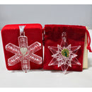 Lot of 2: Waterford Snowflake Ornaments
