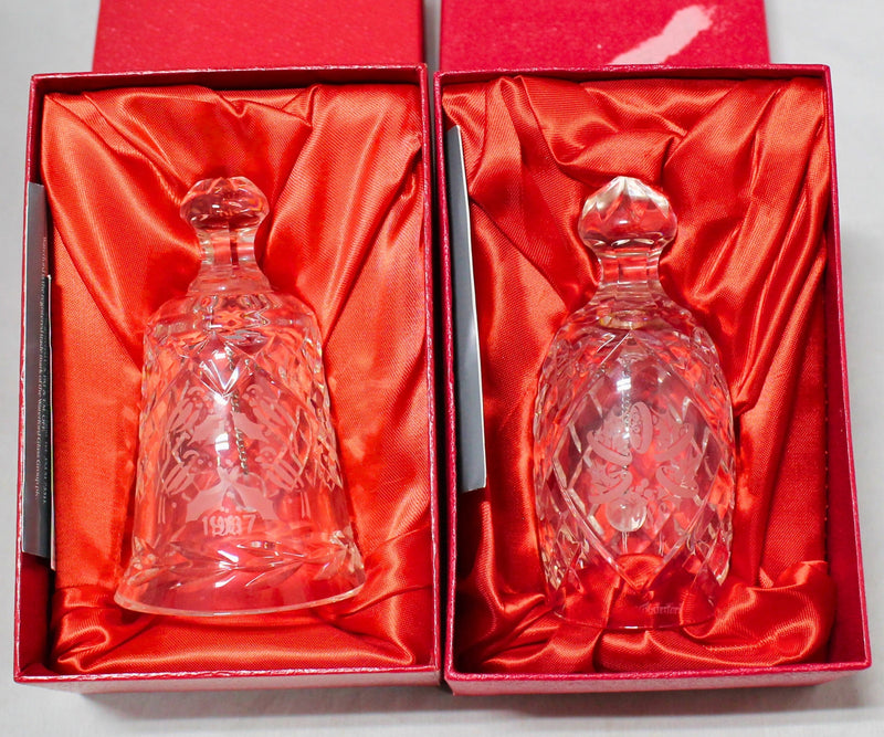 Lot of 2: Waterford 12 Days of Christmas Bells - 1987, 1988