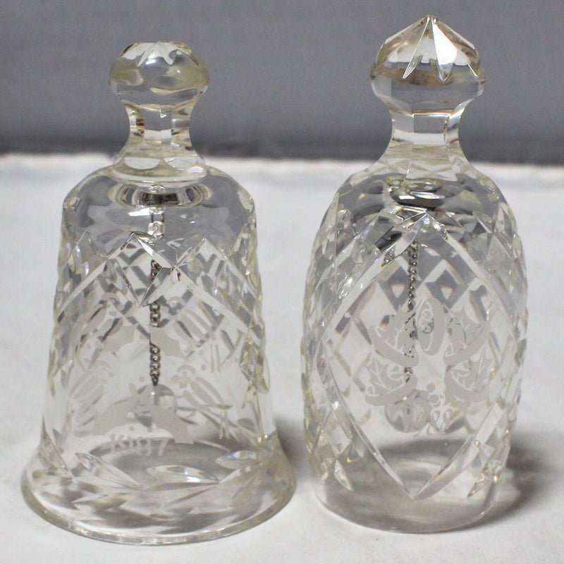 Lot of 2: Waterford 12 Days of Christmas Bells - 1987, 1988