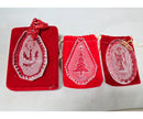 Lot of 3: Waterford Christmas Ornaments - 1979, 1980, 1981