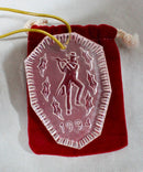 Lot of 3: Waterford Christmas Ornaments - 1994, 1995, 1997