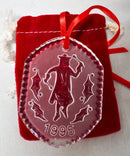 Lot of 3: Waterford Christmas Ornaments - 1994, 1995, 1997