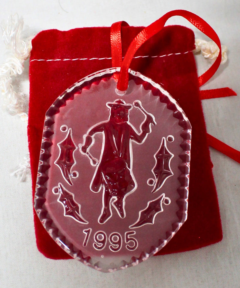 Lot of 3: Waterford Christmas Ornaments - 1994, 1995, 1997