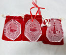 Lot of 3: Waterford 12 Days of Christmas Ornaments - 1989, 1990, 1991