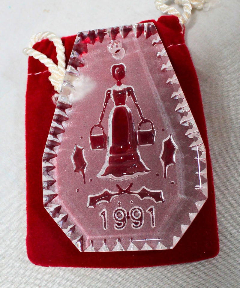 Lot of 3: Waterford 12 Days of Christmas Ornaments - 1989, 1990, 1991