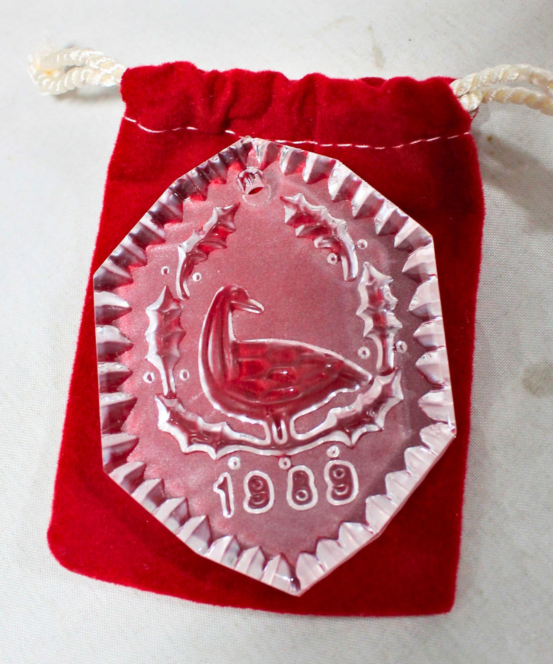 Lot of 3: Waterford 12 Days of Christmas Ornaments - 1989, 1990, 1991