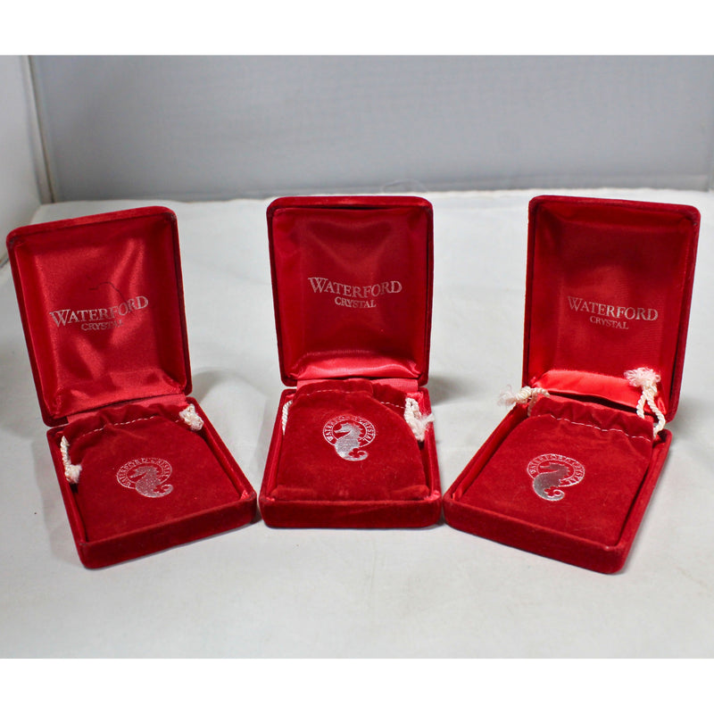 Lot of 3: Waterford 12 Days of Christmas Ornaments - 1989, 1990, 1991