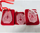 Lot of 3: Waterford 12 Days of Christmas Ornaments - 1991, 1992, 1993