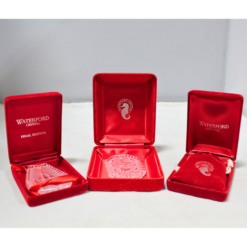 Lot of 3: Waterford 12 Days of Christmas Ornaments - 1991, 1992, 1993
