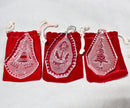 Lot of 3: Waterford Christmas Ornaments - 1978, 1979, 1980
