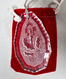 Lot of 3: Waterford Christmas Ornaments - 1978, 1979, 1980