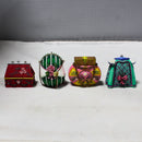 Lot of 21: Willow Hall Original Doll Hats, Purses, and Stands.