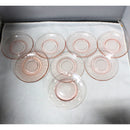 Lot of 8: Rosegold Glass Plate Set