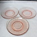 Lot of 8: Rosegold Glass Plate Set