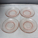 Lot of 8: Rosegold Glass Plate Set
