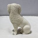 Textured Porcelain Dog Figurine