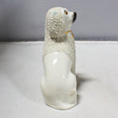Textured Porcelain Dog Figurine