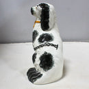 Black Spotted Porcelain Dog Figurine