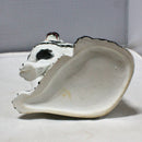 Black Spotted Porcelain Dog Figurine